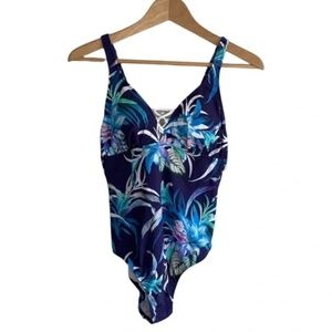 New!‎ Profile by Gottex Floral Lace Up One Piece